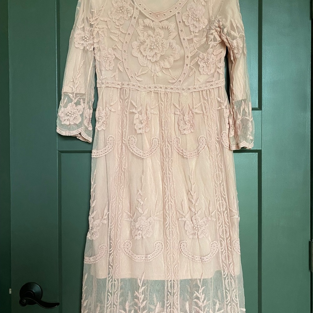 Pink Lace Dress